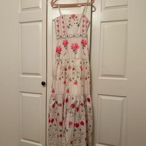 Floral Embroidered Maxi Dress